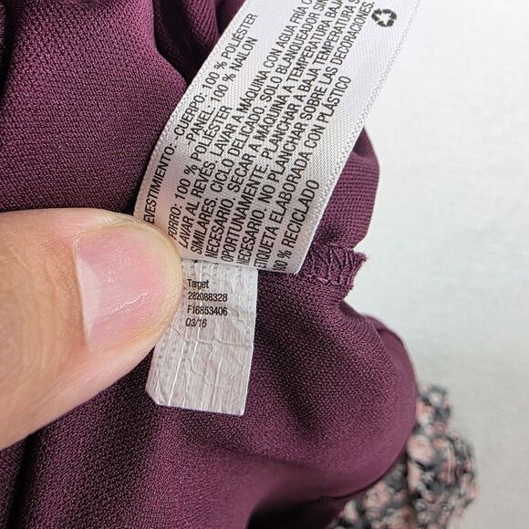 Marilyn Monroe And Target Floral and Burgundy Women's Camisole Sleepwear Medium - Picture 9 of 16